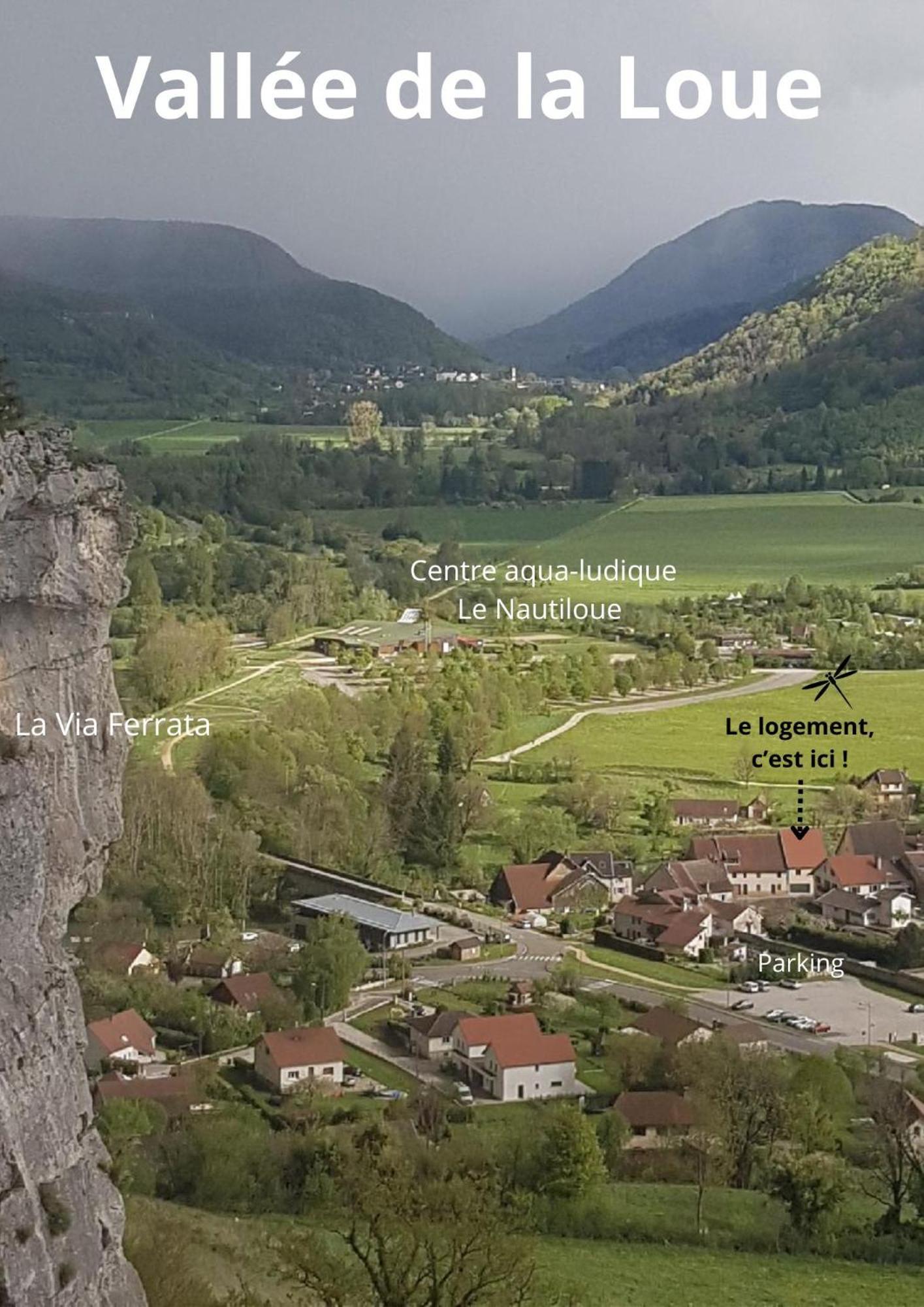 Maison De Vacances - Vue Panoramique Riviere Ornans Eksteriør billede